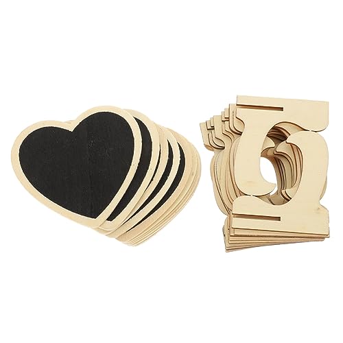 SOLUSTRE 10pcs Mini Heart Chalkboard Signs with Stand Erasable Table Decor for Weddings Restaurants Crafts and Parties and Easy to Use for Stylish Messaging