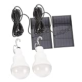 Lampe solaire pour hangar - cette ampoule solaire adopte un matériau abs épaissi, durable et robuste à utiliser, lampes de camping solaires