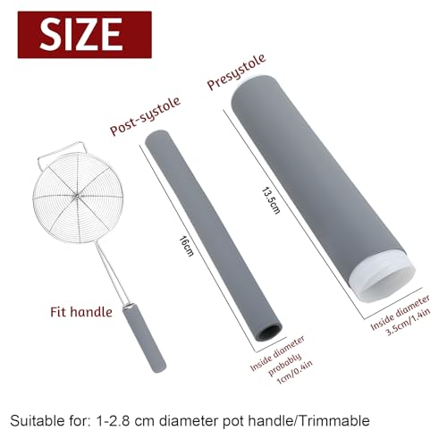 Image of Upgraded Silicone Pan Handle Sleeve - Heat-Resistant&Non-Slip Cast Iron Handle Cover for Pots and Pans - Multipurpose Kitchen Protection(2pcs Small)