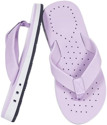 KVbabby Kids Comfortable Flip Flops,Purple,1 Big Kid