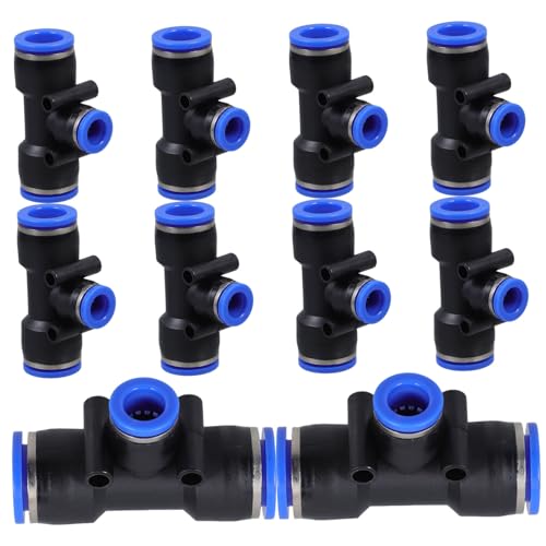 Mikikit 10 Pz Accessori per di Irrigazione Automatica da 12mm A 8mm Adattatore per Tubo Flessibile per Irrigazione Universale per Irrigazione da Giardino di Irrigazione