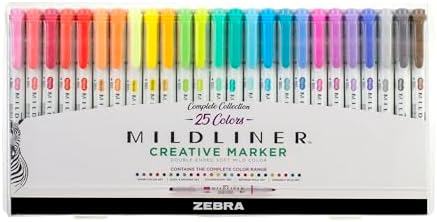 Zebra Mildliner Set Zebra Mildliner 25-Pack Highlighter Set Double