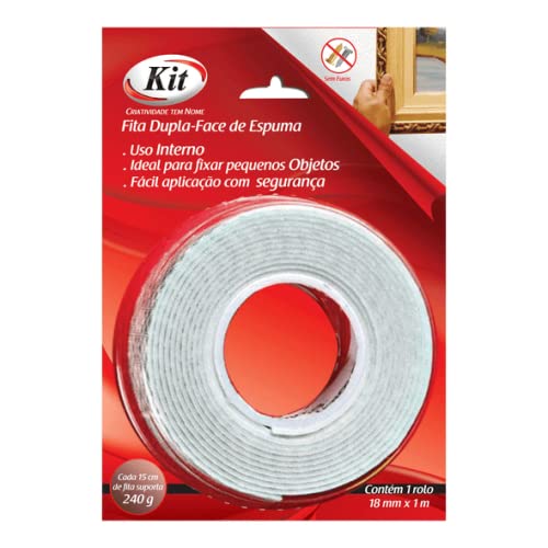 Banana Double Sided Foam Tape 18 Cmx27 M, Multicolor, Kit