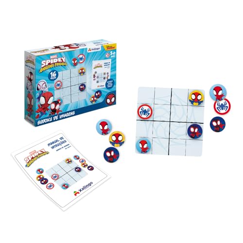 Jogo Sudoku de Imagens Spidey 16 Peças Xalingo