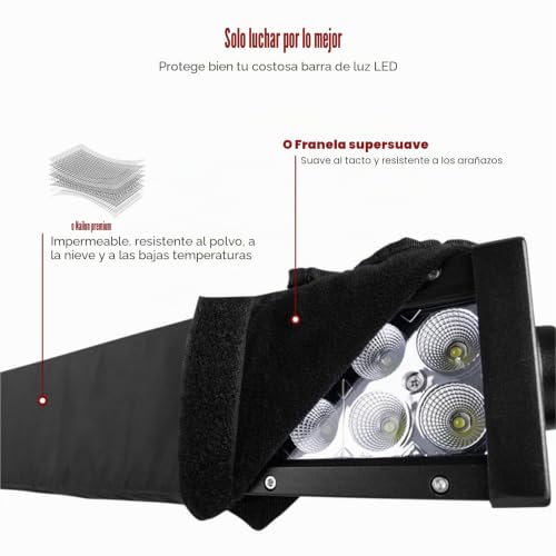 Funda para barra LED de 32 pulgadas ideal para rutas 4x4 y escapadas de camping 6