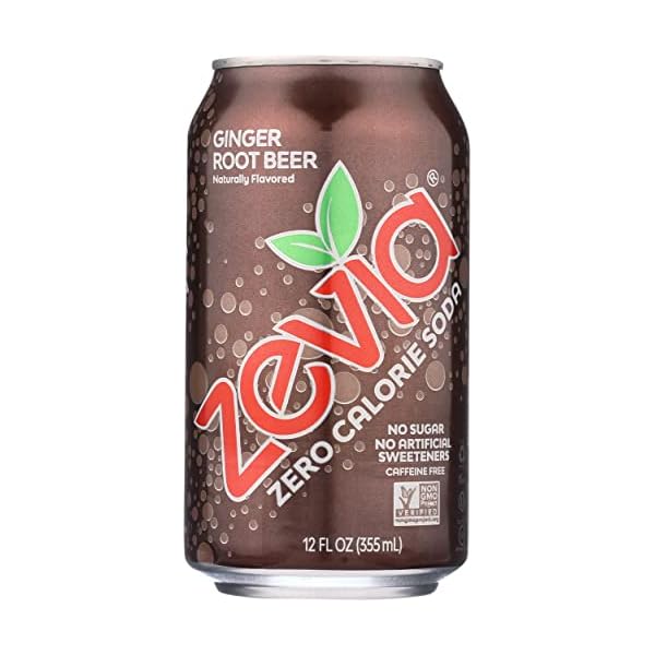 Zevia, Soda Ginger Root Beer, 6pk, 12 Fl OZ Gourmetian