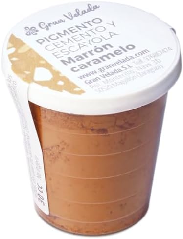 Pigmento marrón caramelo para cemento y escayola | Ideal para dar...