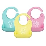 💖【Große Tasche】22 x 6 cm, die große und tiefe Designtasche bleibt immer offen, wodurch fallende Lebensmittel und Flüssigkeiten effektiv gesammelt, Stürze auf Tisch und Boden vermieden und Kinderkleidung befleckt werden können.