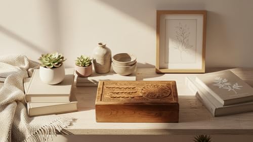 Boîte à bijoux attrape-rêves en bois pour ne plus emmêler vos colliers précieux - 8