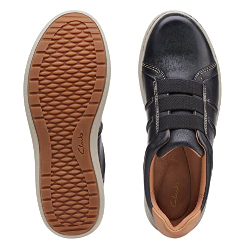Clarks Nalle Ease Women's Sneakers, Black Leather, 7 M #TOP2