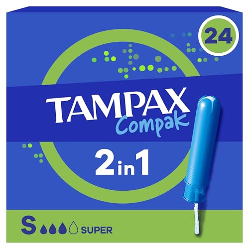 Tampax Compak Super Tampons Avec Applicateur X24, Protection Et Confort Pendant Vos Règles