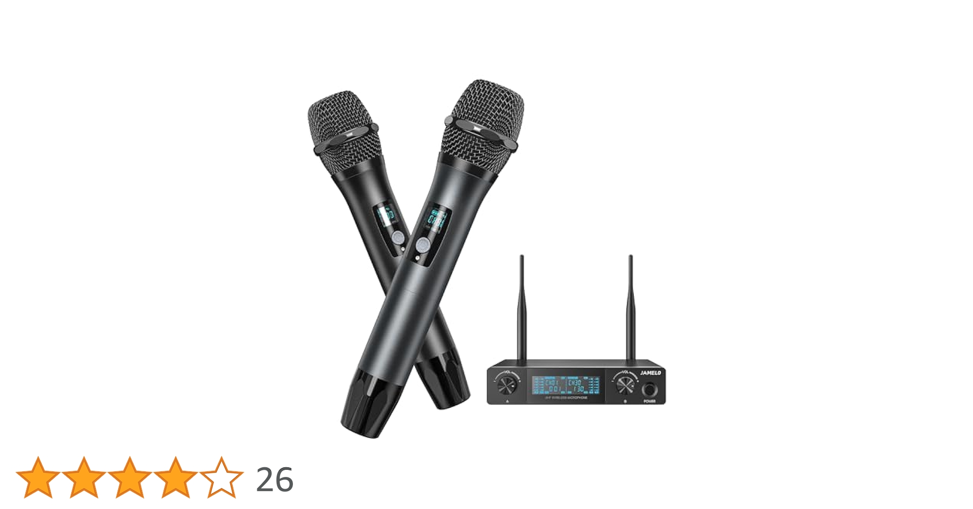 JAMELO ワイヤレスマイク システム デュアルUHF Amazon.co.jp: JAMELO ワイヤレスマイク 金属デュアルUHF
