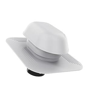 KRONO-PLAST Dachlüfter Sanitär-Entlüftungskamin 125 Hellgrau