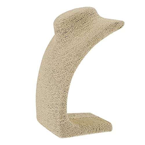 iplusmile Estante Para Guardar Collares Busto De Cuello, Porta Joyas Decorativo De Material Duradero, Organizador Para Collares y Colgantes, Diseño Beige Pequeño Para Uso Doméstico