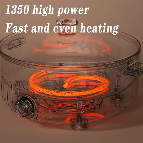 ARTSIM Hot Pot Electric, Automatic Power Cut-Off Hot Pot Cooker Electric Hot Pot Electric Hotpot Suitable for Small Parties (with 2 Leaky Nets),white - Image 7