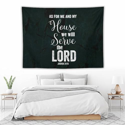 Tapiz de pared para dormitorio Yelolyio con diseño religioso y fácil de colgar 4