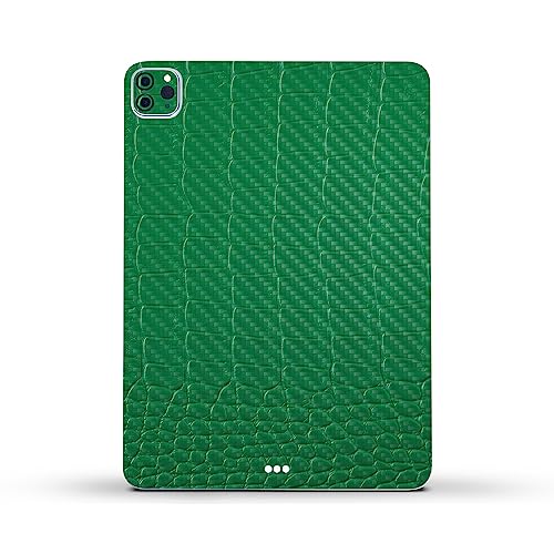 Image of MightySkins Carbon Fiber Skin Compatible with Apple iPad Pro 11 inch M2 4th Gen (2022) Full Wrap Kit - Alligator | Protective, Durable Textured Carbon Fiber Finish | Easy to Apply | Made in The USA
