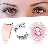 Self Adhesive Eyelashes,New Reusable Adhesive Eyelashes,2 PCS Reusable Eyelashes Self Adhesive and F