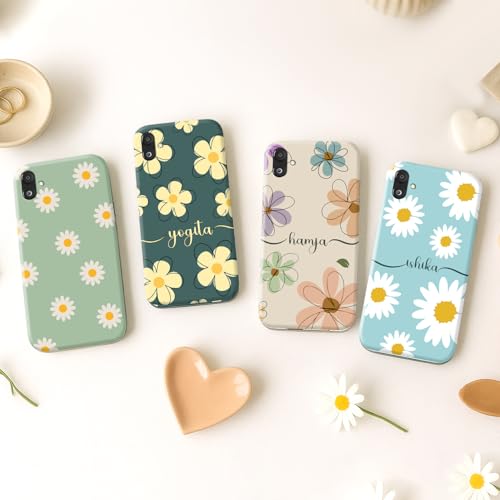 Image of COLORflow Back Cover Compatible with Samsung Galaxy F14 5G | Daisy Bloom Customized Back Cover Compatible with Samsung Galaxy F14 5G
