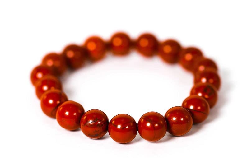 Natural AAA Red Jasper Bracelet, 8mm 1 Strand 7 Inch