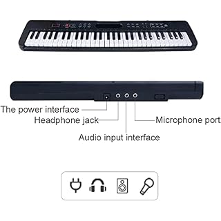 WKLIANGYUANPING Piano Clavier 61 Touches Piano Electric Musique numérique Piano Portable Multifonctionnel - Les Beatles, Paul McCartney, John Lennon, RIngo Starr, George Harrison WKLIANGYUANPING Piano Clavier 61 Touches Piano Electric Musique numérique Piano Portable Multifonctionnel – Image 2