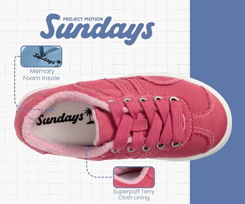 Image of Sundays Girls Sneakers Non-Slip Canvas Girls Shoes Comfort Kids Footwear