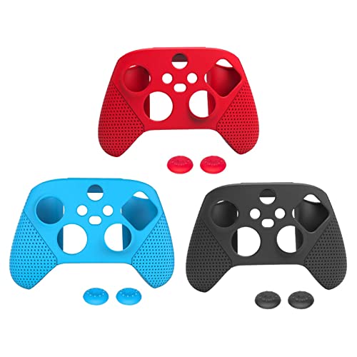 Prettyia Capa protetora de controlador para Xbox Series S X Controller, capas de silicone anti-derra