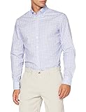 Silueta ajustada Hackett London Gingham Chk Camisa, 5azul/Blanco, L para Hombre