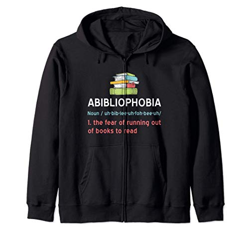 Regalo Divertido Para Lectores De Libros Abibliophobia Sudadera con Capucha