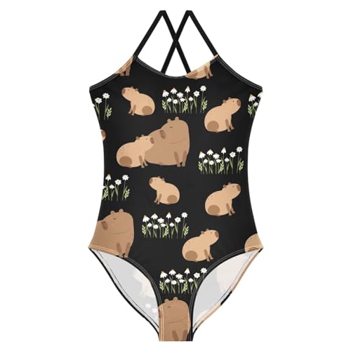 Image of CaTaKu Girls Swimsuits One Piece Bathing Suits Toddler Summer Beach Swimsuits Girls Swimwear 2-8 Years