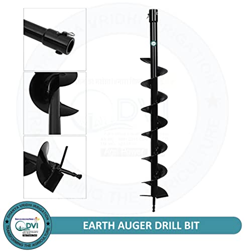 Image of DVI Heavy Duty earth Auger bit Used for Tree PLANTATION, Hole DIGGING (4 inchinch Bit)