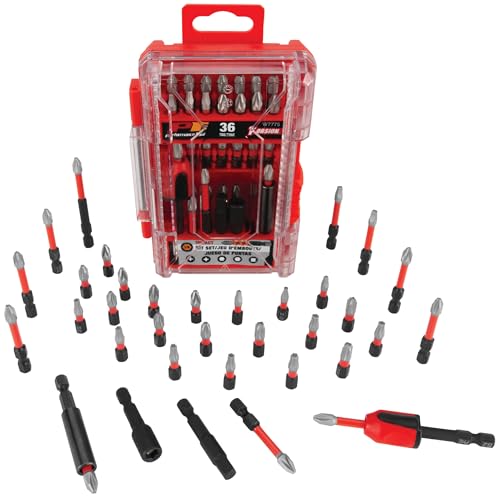 Embouts à percussion anti-casse Performance Tool W7775 vissage sans riper noir