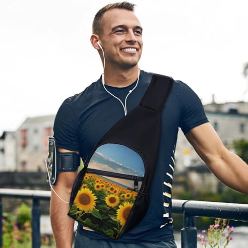 Mochila Deportiva Tipo Sling Blanca para Hombre y Mujer miniatura 3