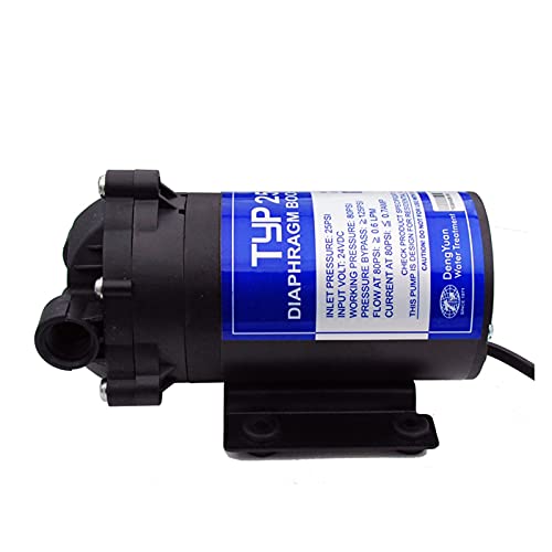 Filtro de Agua, RO 24V 5 Bomba de refuerzo de agua 0GPD 250 0NH Aumentar la presión del sistema de agua de ósmosis inversa.