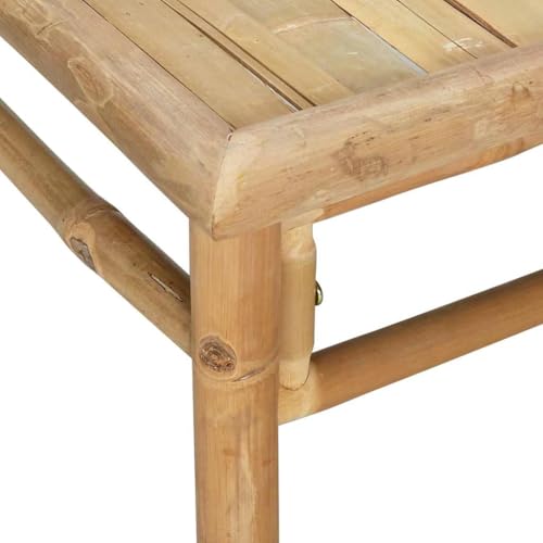 Salon de jardin 2 pcs compact en bambou pour optimiser les petits espaces - 8
