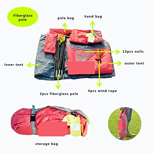 Tente imperméable contre la pluie avec configuration camping rapide - 2