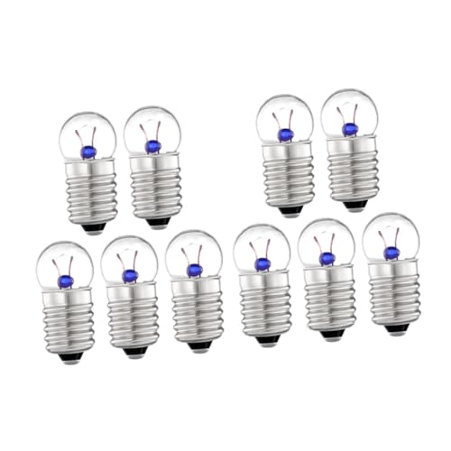 SOLUSTRE Educational Mini Light Bulbs Set 10pcs 3.8v Tiny Screw Base Bulbs for Physics Experiments Night Lights Craft Projects