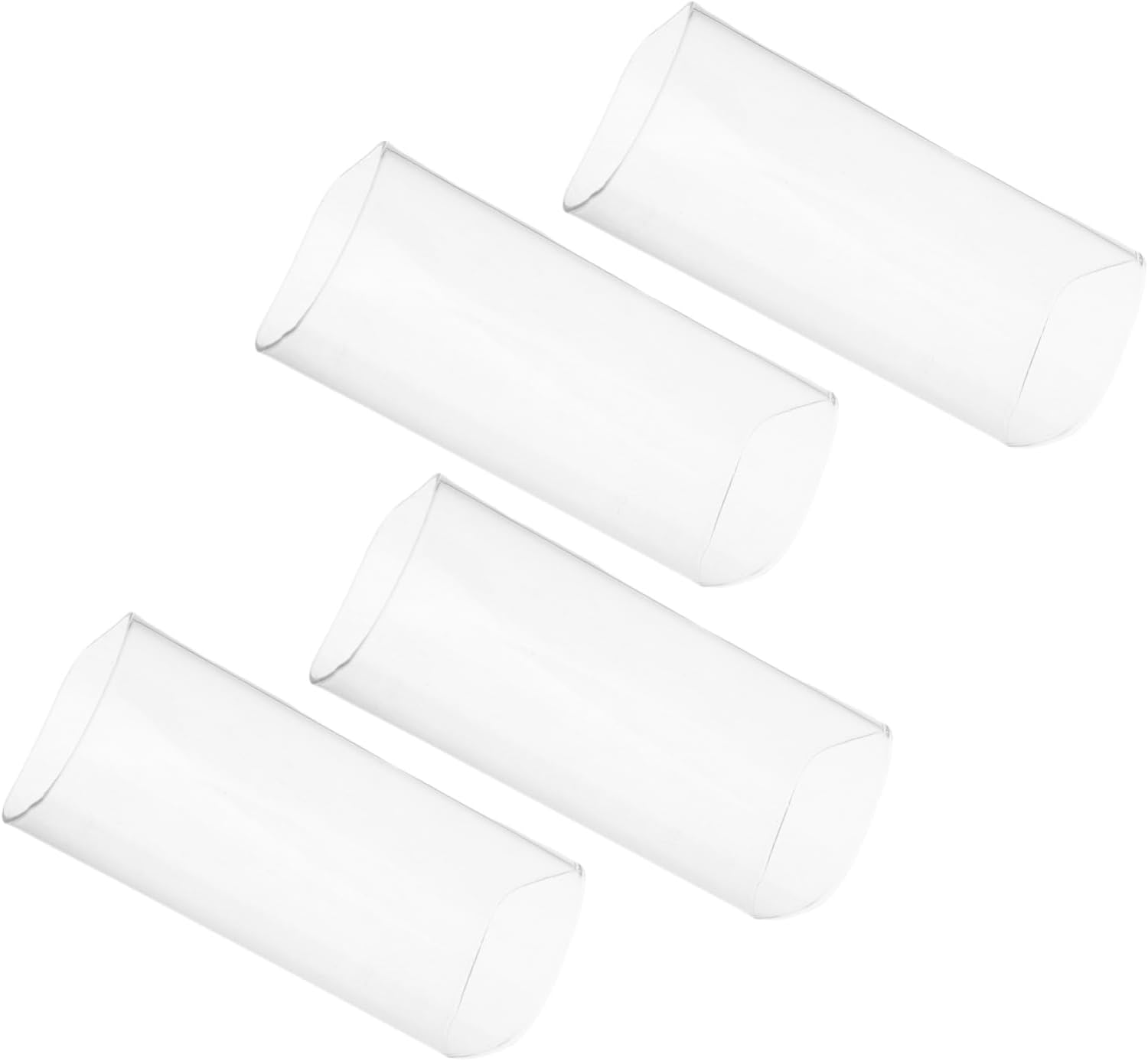 Luxshiny 4pcs Glass Hurricane Candle Sleeves Windproof Candle Covers Square Open Ended Design for Outdoor Events Wedding Centerpieces Table Decorations