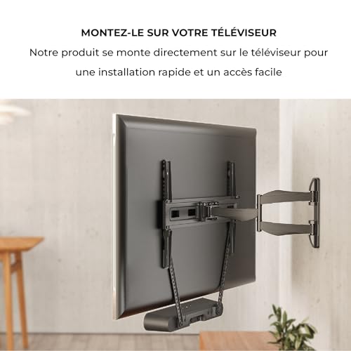 Support barre de son Sonos Ray sous TV pour lib&eacute;rer votre meuble - 5