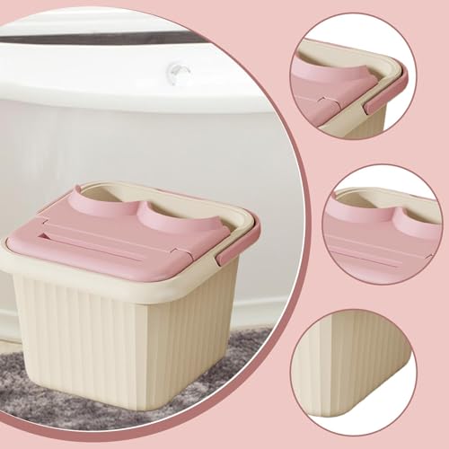 Balde para spa de pies resistente con asa portátil miniatura 2