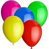 GEBURTSTAGSBALLONS: Luftballons im Set 100 Stück für viele Anlässe. Ideal für Partys, Hochzeiten, Kindergeburtstag, Einschulung, Valentinstag. Ballondurchmesser: ca. 30 cm. Verpackt im durchsichtigen Klarsichtbeutel.