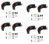 4 Pack Drum Brake Shoe Box Kit w/ 2 Lined Brake Shoe and 1 Brake Repair Kit Replaces 4707Q, Haldex 4707, GG4707QG, Freightliner ABP MK4707Q 23STAN,