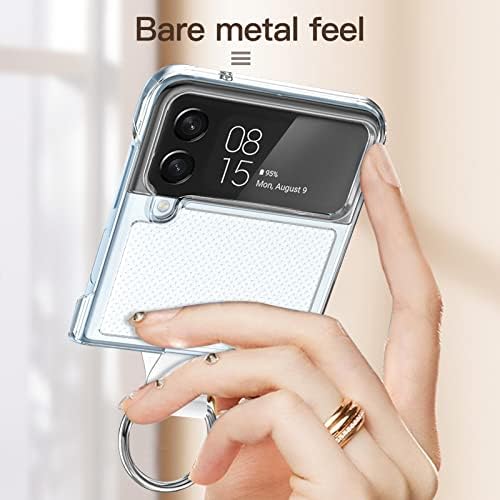 Olycism Case Compatible with Samsung Galaxy Z Flip 4 5G, Ultra-thin Back Cover Protection Protective Phone Case Cover for Galaxy Z Flip 4 Shock-Absorption Anti-scratching Slide-Proof Clear