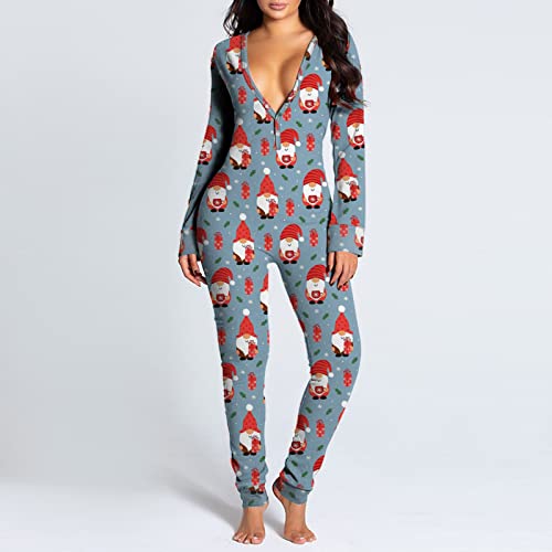 Kwatieh Functionele Kerst Button Down Jumpsuit voor Vrouwen Button Down voor Volwassenen Combinatie Schilderen Kids - Afbeelding 4