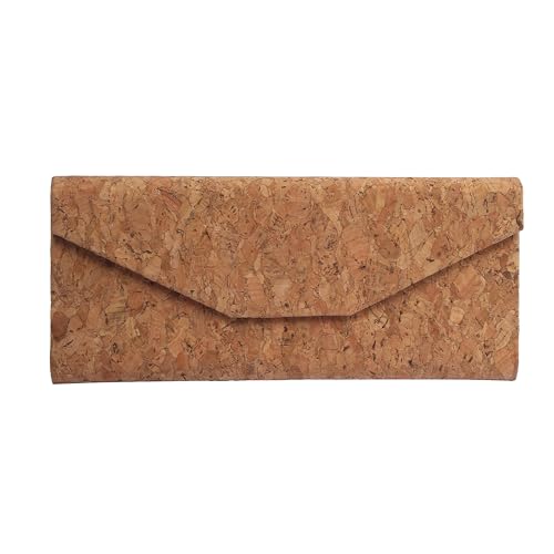 Image of VIVID Eyewear Lightweight Case Cover | Faux Leather Spectacle Eyeglass Box | Magnetic Closure Chashma Dibbi for Specs & Glasses 15.5 X 6 X 6 CM Inside Size | IC-545 | Woodcolor
