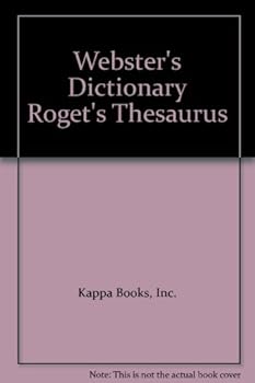Paperback Webster's Dictionary Roget's Thesaurus Book