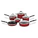 Cuisinart 55-11R Advantage Nonstick 11-Piece Cookware Set, Red