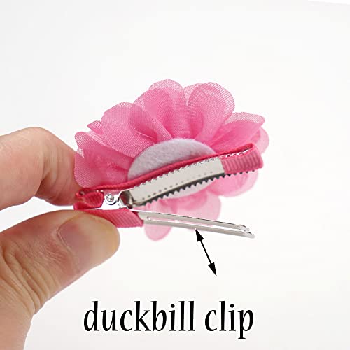 Kangaroo 40 Colors Flower Small Dogs Hair Bows Alligator Hair Clips Cat Puppy Party Birthday Grooming Hair Accessories thumb #2