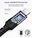 JSAUX 【Apple MFi Certified】 Lightning Cable 6ft, iPhone Charger Cable Nylon Braided Heavy Duty, Upgraded C89 USB Lightning Cord for iPhone 11 Xs Max X XR 8 7 6s 6 Plus SE 5 5s, iPad, iPod-Gray