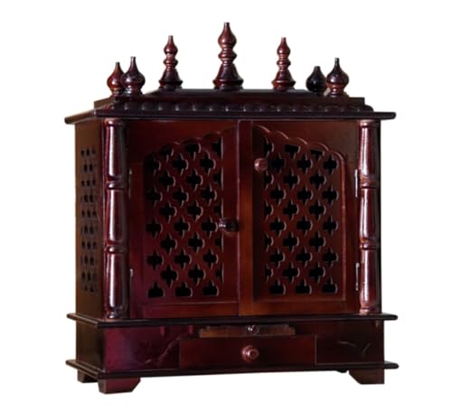 Image of Kamdhenu Art and Craft Wooden Temple /Home Temple /Pooja Mandir /Pooja Mandap /Temple (1)